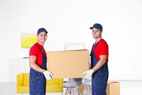 Careful loading of furniture during a Barnes move