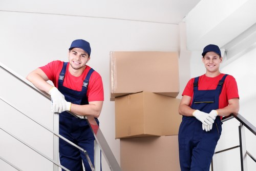 Professional removals vehicle serving a home move in Barnes