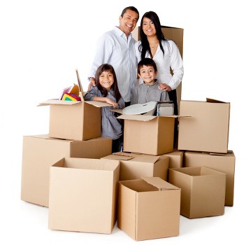 Moving truck prepared for a Barnes flat or office move